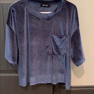 Blue Velvet Top